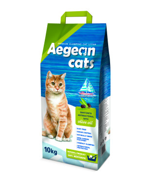 Aegean cat αυτοσυγκολλούμενος μπετονίτης αντιβακτηριδιακός λάδι 10kg