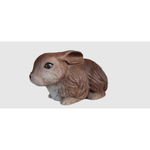 Brown ceramic rabbit 2