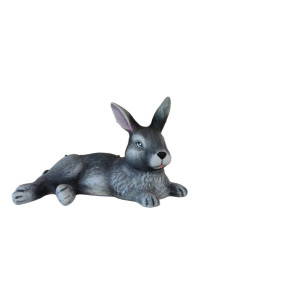 Ceramic rabbit lying down small