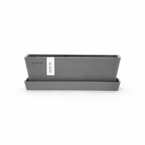  planter bruges mini 25 gray with plate