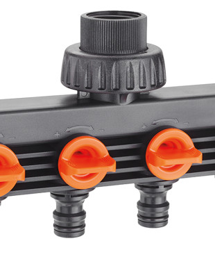 Claber ρακόρ 3/4'' βρύσης με 4 εξόδους