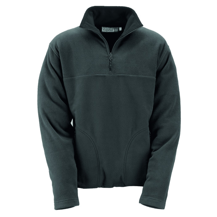 Kapriol μπουφάν leopard fleece jacket ανθρακί xl