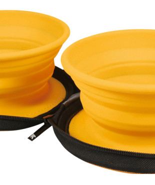 Kiwi walker διπλό ταξιδιωτικό μπολ - πορτοκαλί