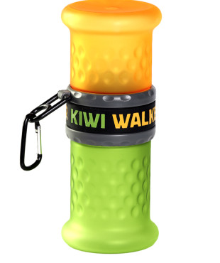 Kiwi walker μπουκάλι ταξιδίου 2 σε 1 πορτοκαλί/πράσινο