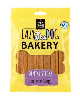 Mbf lazy dog dental sticks μπέικον 140gr