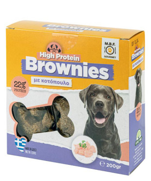 Mbf brownies για σκύλους 200gr κοτόπουλο 