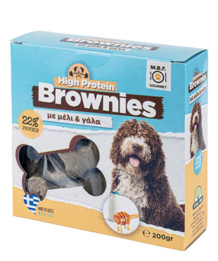Mbf brownies για σκύλους 200gr μέλι κ γάλα 