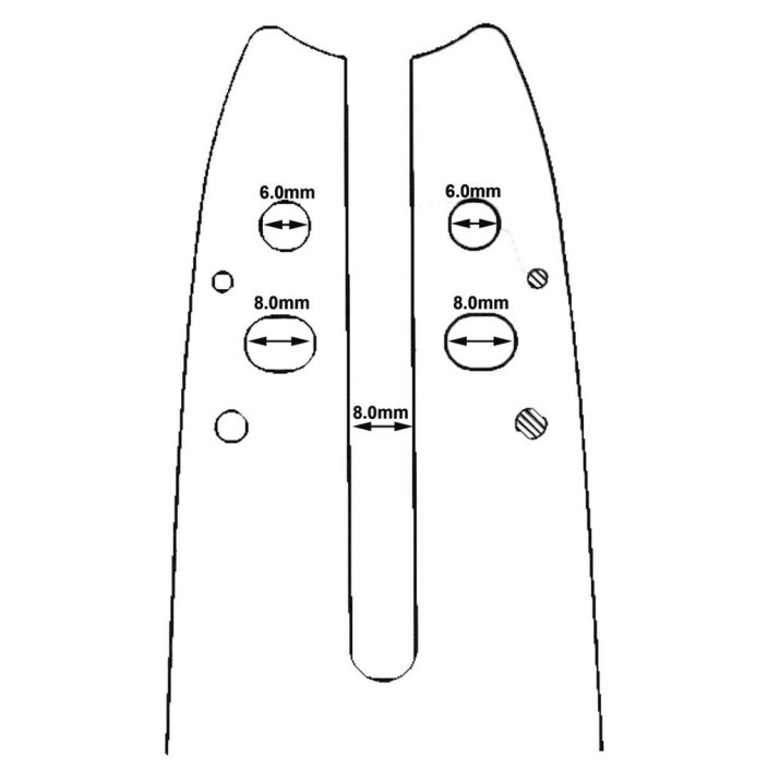 10 g-41sr λάμα με γρανάζι carving 10″-25 1/4″-043-1.1-56 οδηγοί