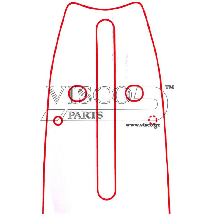 Hv 20-58 λάμα με στυλίτη 20″-50 3/8″-058-1.5-72 οδηγοί