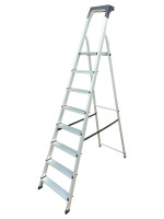 ΣΚΑΛΑ ΑΛΟΥΜΙΝΙΟΥ 7+1 ΣΚΑΛΙΑ ΜΕ ΘΗΚΗ ΕΡΓΑΛΕΙΩΝ