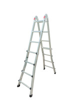 ΣΚΑΛΑ ΑΛΟΥΜΙΝΙΟΥ ΔΙΠΛΗ 4x4, ΠΟΛΑΠΛΩΝ ΧΡΗΣΕΩΝ, ΤΗΛΕΣΚΟΠΙΚΗ