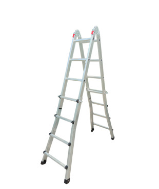 ΣΚΑΛΑ ΑΛΟΥΜΙΝΙΟΥ ΔΙΠΛΗ 4x4, ΠΟΛΑΠΛΩΝ ΧΡΗΣΕΩΝ, ΤΗΛΕΣΚΟΠΙΚΗ