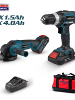 ΔΡΑΠ/ΒΙΔΟ 20V+ΓΩΝΙΑΚΟΣ Φ125+ΜΠΑΤΑΡΙΕΣ+ΤΣΑΝΤΑ ΣΕΤ