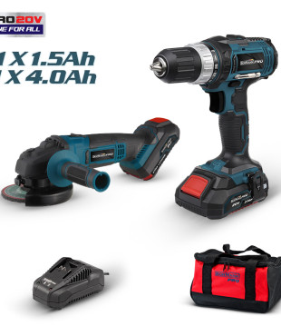 ΔΡΑΠ/ΒΙΔΟ 20V+ΓΩΝΙΑΚΟΣ Φ125+ΜΠΑΤΑΡΙΕΣ+ΤΣΑΝΤΑ ΣΕΤ