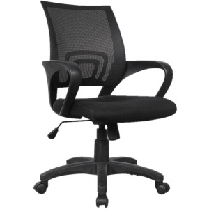 ΚΑΡΕΚΛΑ ΓΡΑΦΕΙΟΥ TRACY, ΜΑΥΡΗ 56x56xH85,5-96,5cm