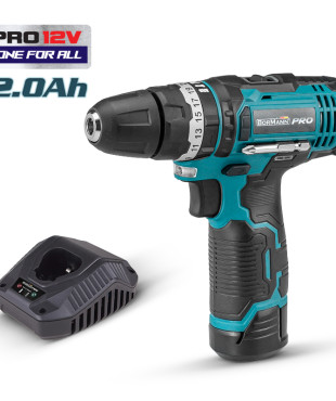 ΔΡΑΠΑΝΟΚΑΤΣΑΒΙΔΟ ΚΡΟΥΣΤΙΚΟ ΜΠΑΤΑΡΙΑΣ 12V, Li-Ion, 25Nm PRO+ΜΠΑΤΑΡΙΑ 12V / 2Ah+ ΦΟΡΤΙΣΤΗΣ 12V