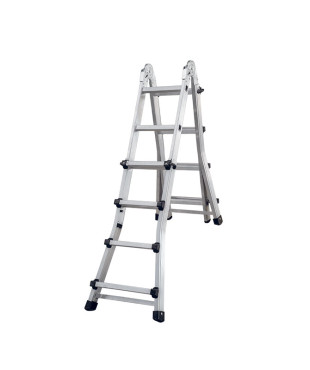 ΣΚΑΛΑ ΑΛΟΥΜΙΝΙΟΥ ΔΙΠΛΗ 4x4, ΠΟΛΑΠΛΩΝ ΧΡΗΣΕΩΝ, ΤΗΛΕΣΚΟΠΙΚΗ