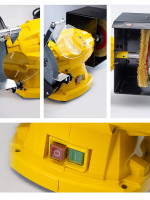 ΔΙΔΥΜΟΣ ΤΡΟΧΟΣ Φ150mm , 350W ΜΕ ΒΟΥΡΤΣΑ