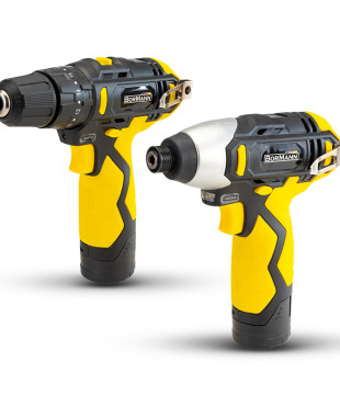 ΔΡΑΠ/ΒΙΔΟ ΚΡΟΥΣΤΙΚΟ 12V, 28Nm, 2 ΤΑΧΥΤΗΤΕΣ & ΠΑΛΜΙΚΟ ΚΑΤΣΑΒΙΔΙ 12V, 100Nm, 2x1.5Ah Li-Ion, ΤΣΑΝΤΑ