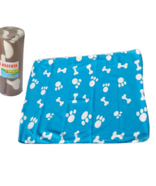 Κουβέρτα σκύλου Υ78 x Π98 cm άσπρη - μαύρη