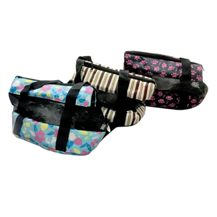 Τσάντα μεταφοράς κατοικίδιου καφέ με κύκλους