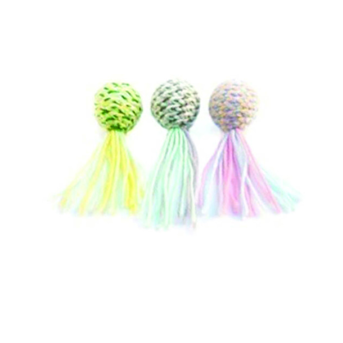 Παιχνίδι γάτας μπαλίτσα με κλωστές 