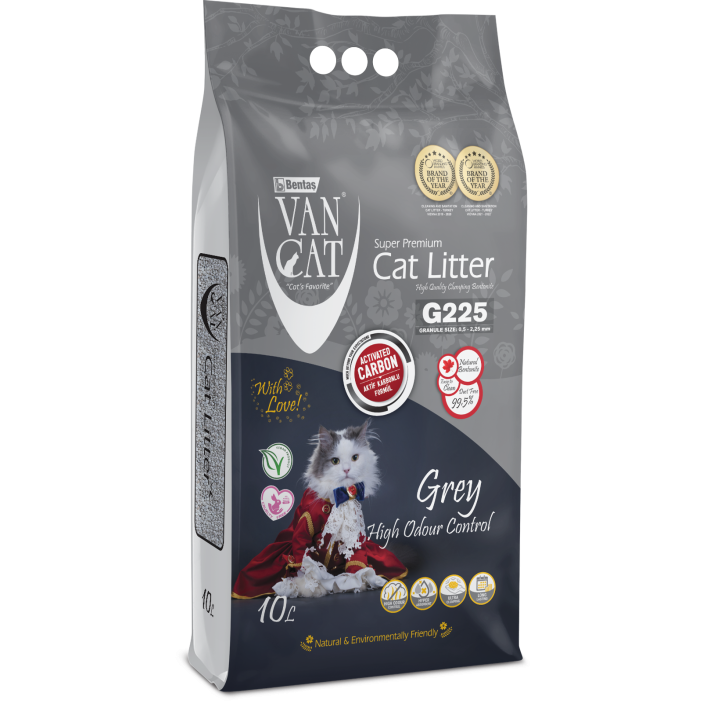 Van cat άμμος γάτας grey odour control clumbing 9kg