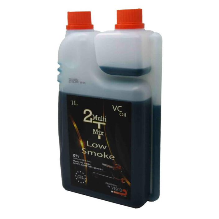 V-40 Λάδι 2Τ Multi-Mix Low Smoke VC Oil 1 L Με Δοσομετρικό (Μπλε)