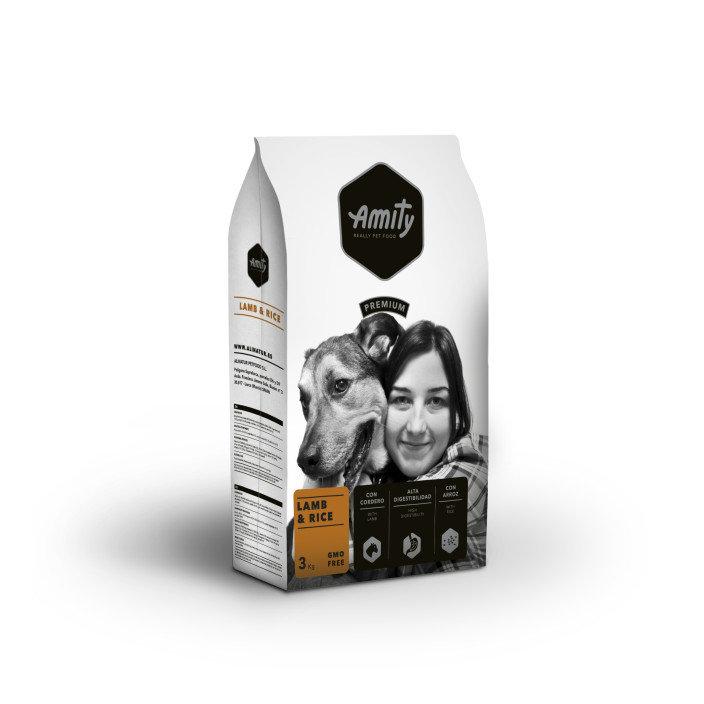 Amity prem. dog lamb & rice (3kg) Amity prem. dog lamb & rice (3kg)