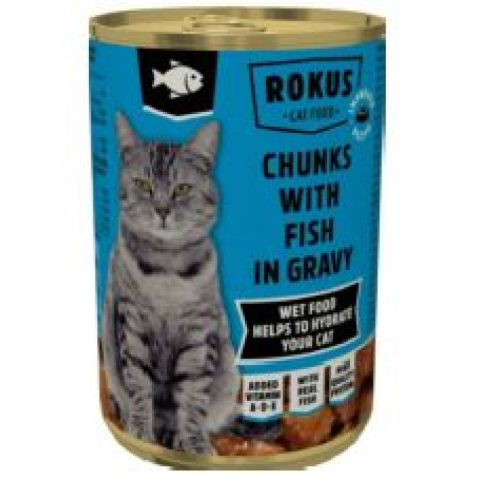 Rokus cat 415gr fish 